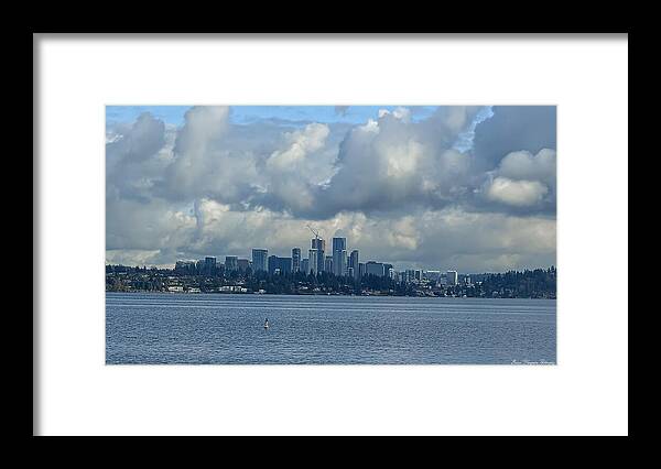 Clouds above the city  - Framed Print