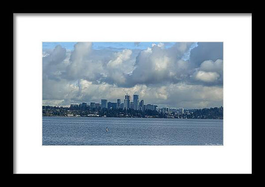 Clouds above the city  - Framed Print