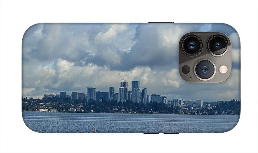 Clouds above the city  - Phone Case