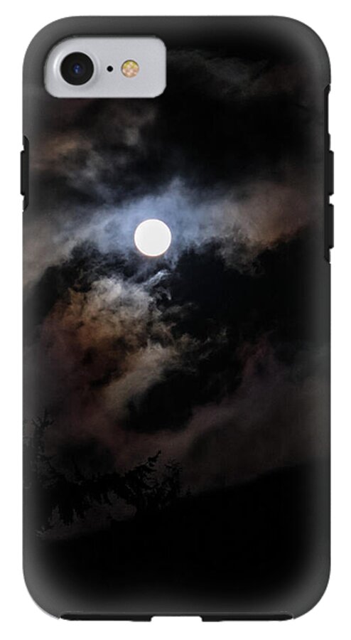 Clouds around the moon  - Phone Case