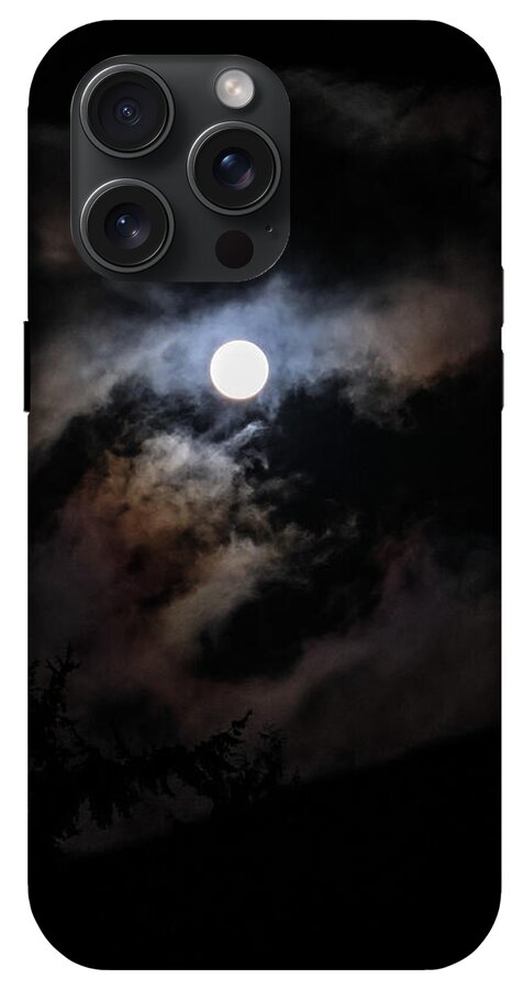 Clouds around the moon  - Phone Case