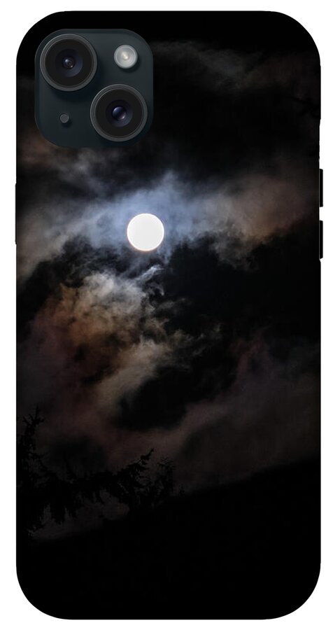 Clouds around the moon  - Phone Case