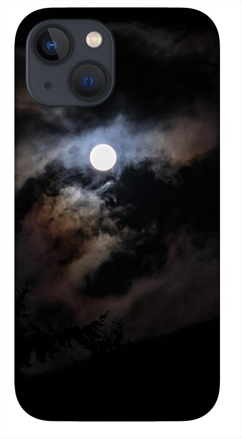 Clouds around the moon  - Phone Case
