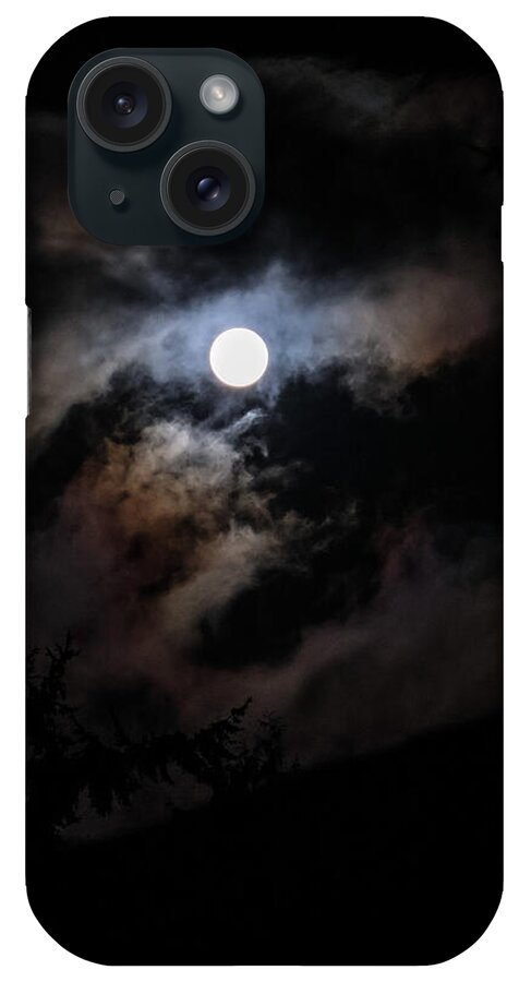 Clouds around the moon  - Phone Case