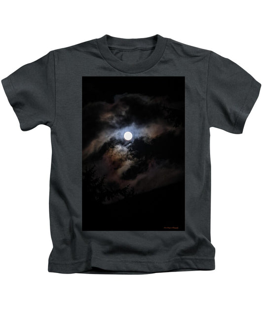 Clouds around the moon  - Kids T-Shirt