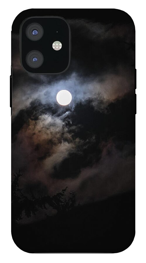 Clouds around the moon  - Phone Case
