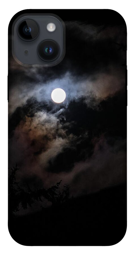 Clouds around the moon  - Phone Case