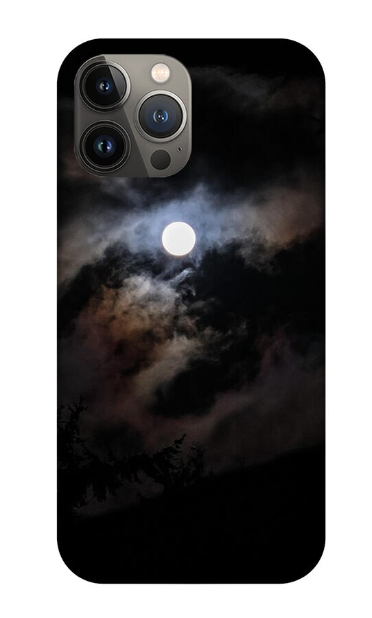 Clouds around the moon  - Phone Case