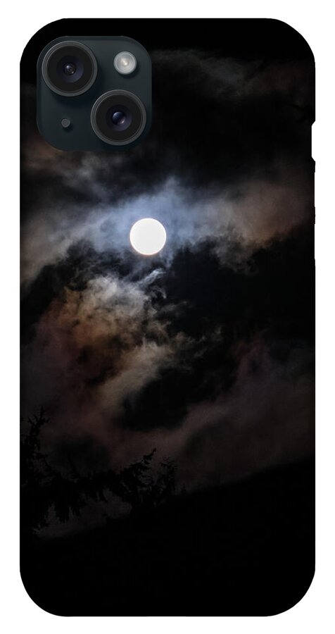 Clouds around the moon  - Phone Case