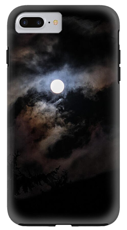 Clouds around the moon  - Phone Case
