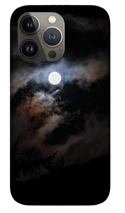Clouds around the moon  - Phone Case