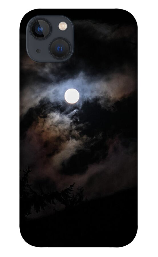Clouds around the moon  - Phone Case