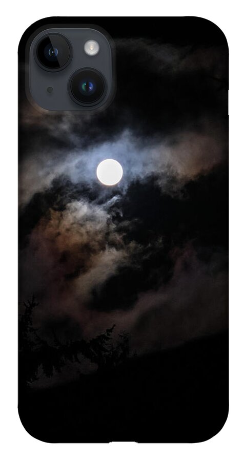 Clouds around the moon  - Phone Case