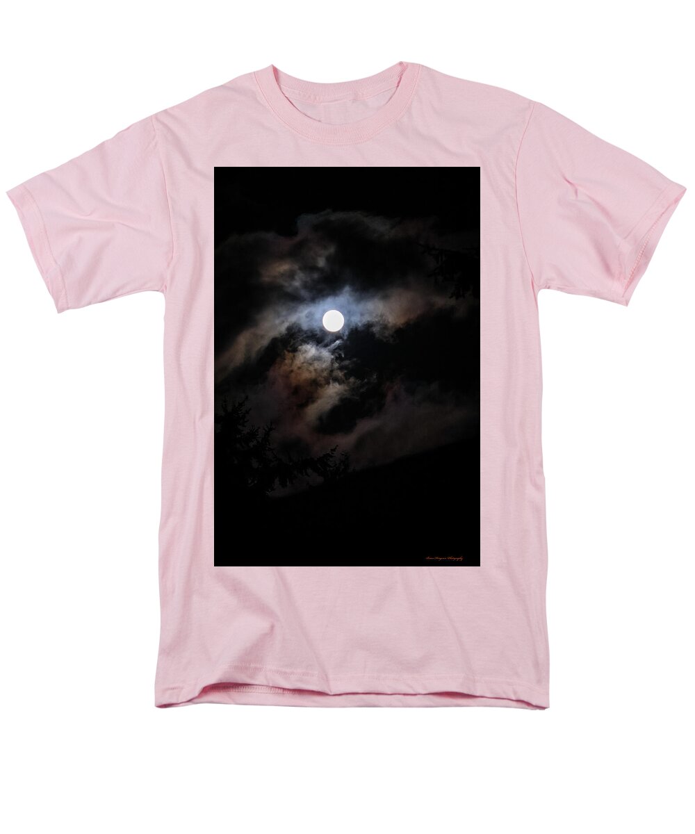 Clouds around the moon  - Men's T-Shirt  (Regular Fit)