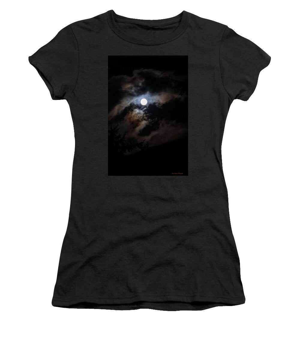 Clouds around the moon  - Women's T-Shirt