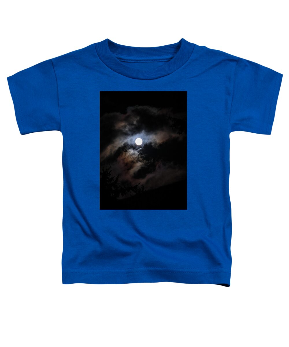 Clouds around the moon  - Toddler T-Shirt