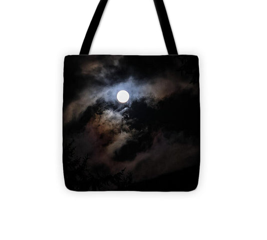 Clouds around the moon  - Tote Bag
