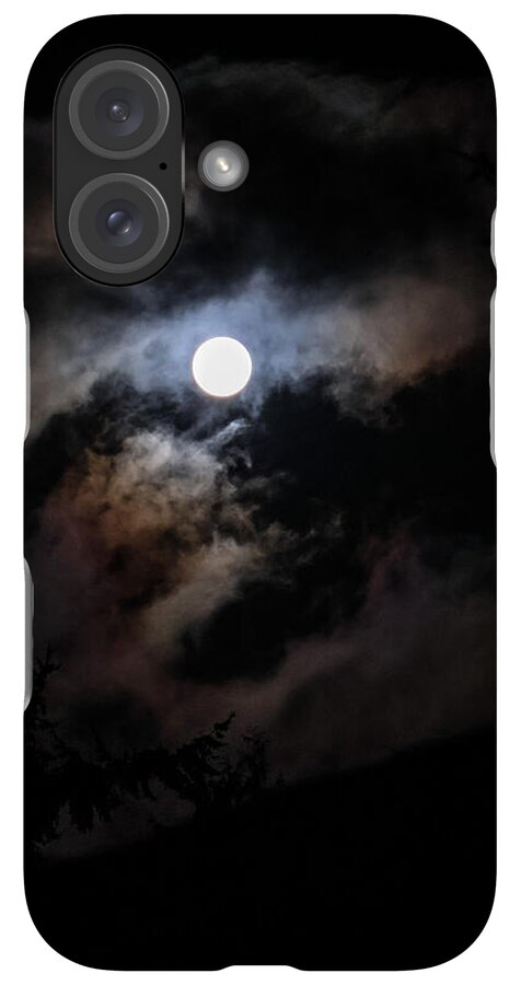 Clouds around the moon  - Phone Case