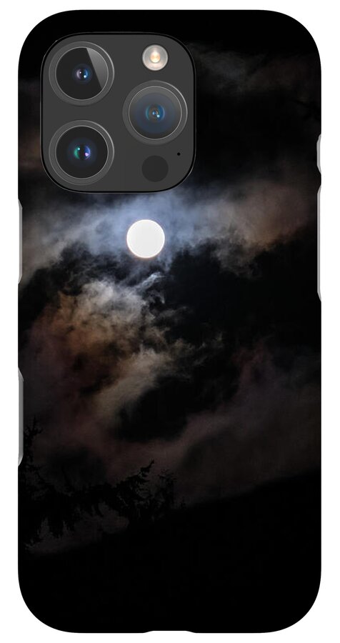 Clouds around the moon  - Phone Case