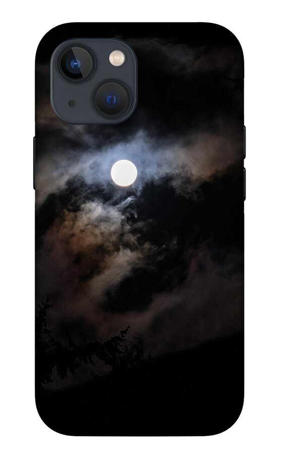 Clouds around the moon  - Phone Case