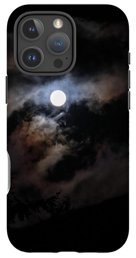 Clouds around the moon  - Phone Case