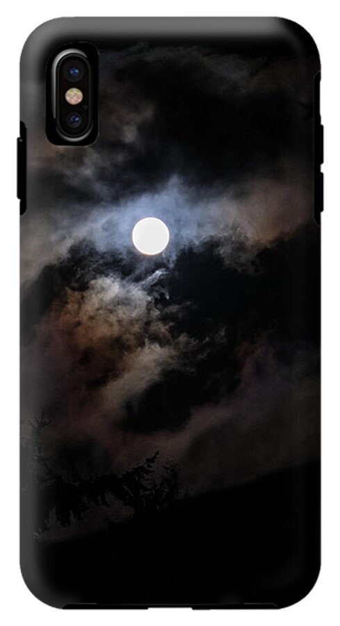 Clouds around the moon  - Phone Case