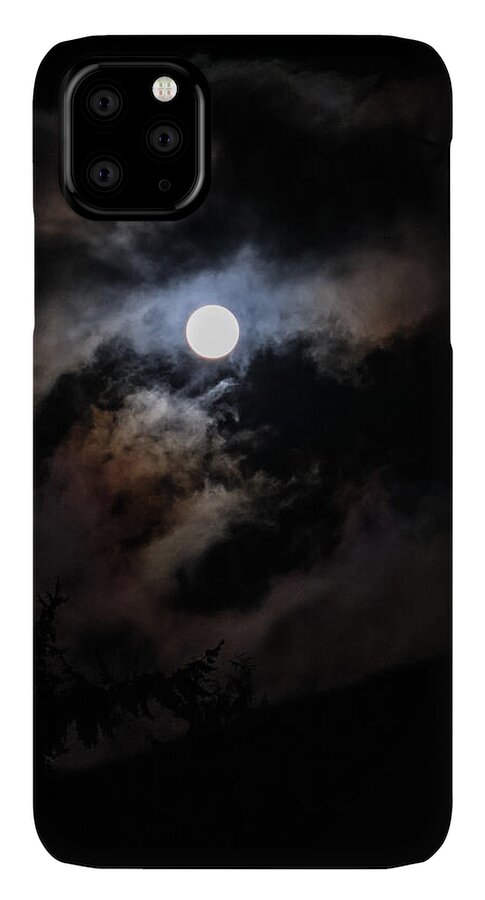 Clouds around the moon  - Phone Case