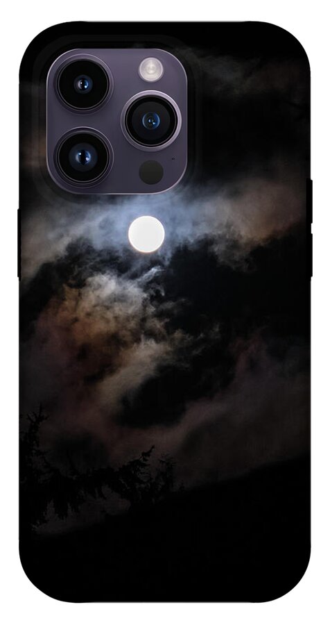 Clouds around the moon  - Phone Case