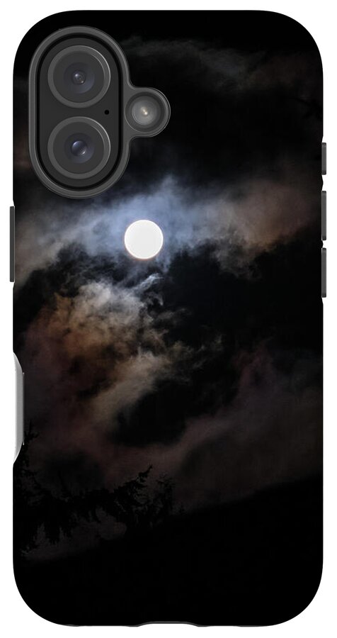 Clouds around the moon  - Phone Case