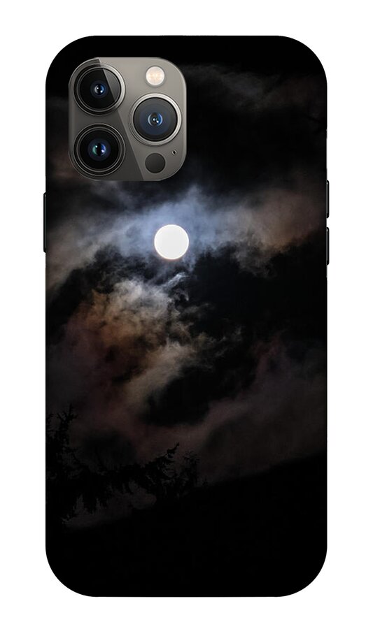 Clouds around the moon  - Phone Case