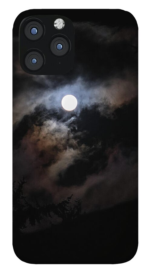 Clouds around the moon  - Phone Case