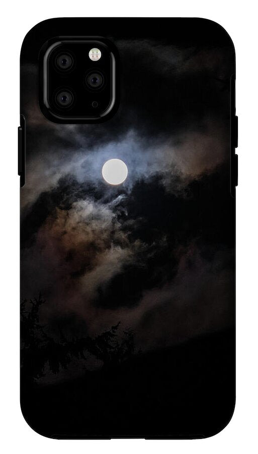 Clouds around the moon  - Phone Case