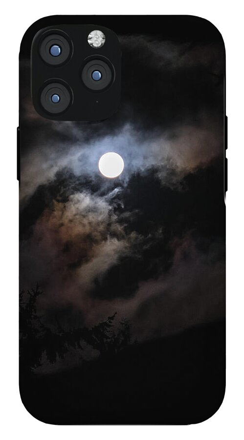 Clouds around the moon  - Phone Case