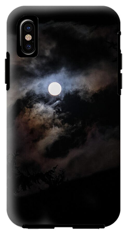 Clouds around the moon  - Phone Case