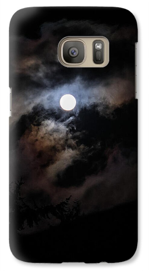 Clouds around the moon  - Phone Case