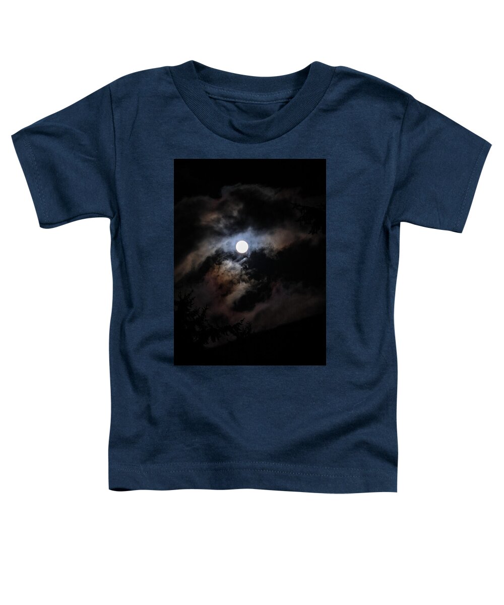 Clouds around the moon  - Toddler T-Shirt