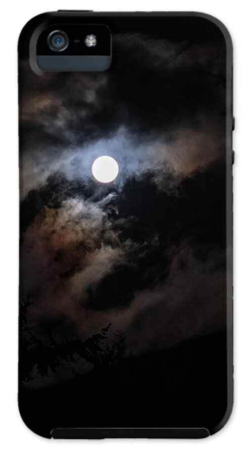 Clouds around the moon  - Phone Case