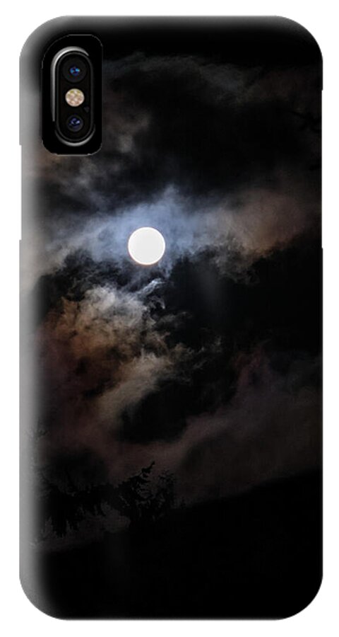 Clouds around the moon  - Phone Case