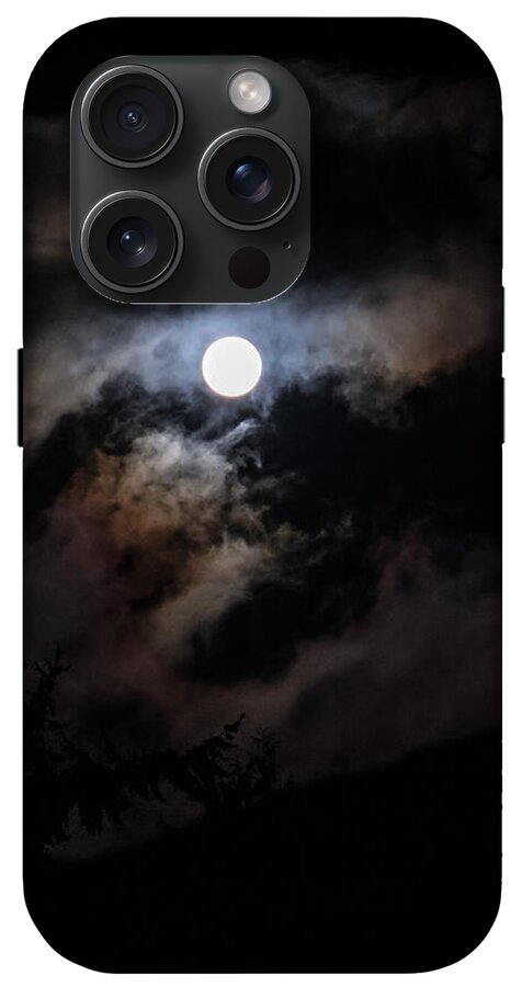 Clouds around the moon  - Phone Case