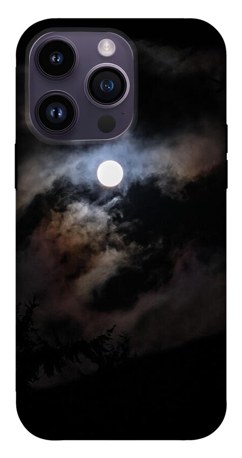 Clouds around the moon  - Phone Case