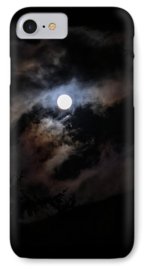 Clouds around the moon  - Phone Case