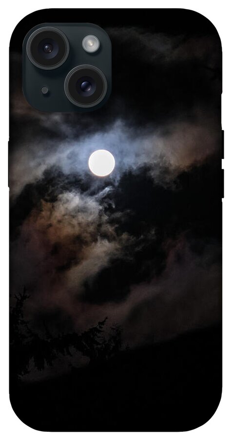 Clouds around the moon  - Phone Case