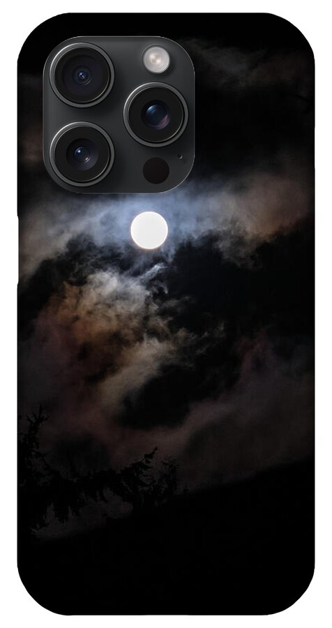 Clouds around the moon  - Phone Case