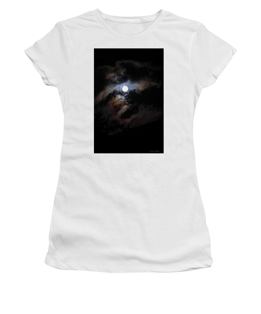 Clouds around the moon  - Women's T-Shirt