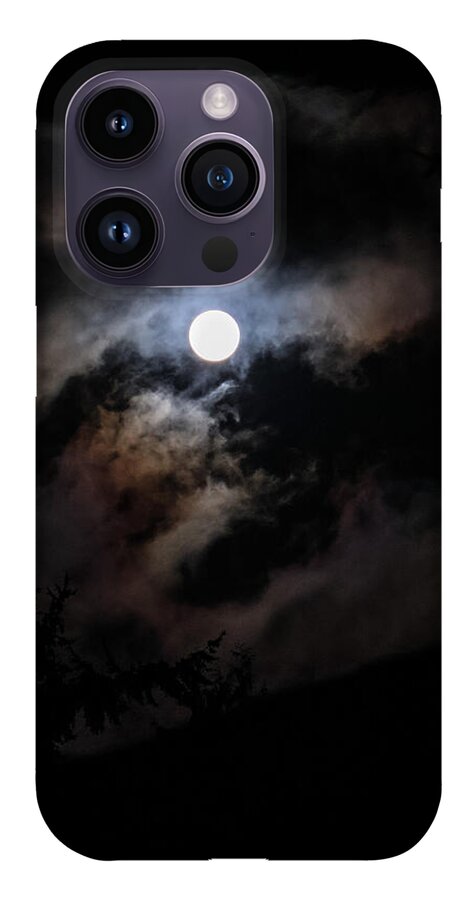 Clouds around the moon  - Phone Case