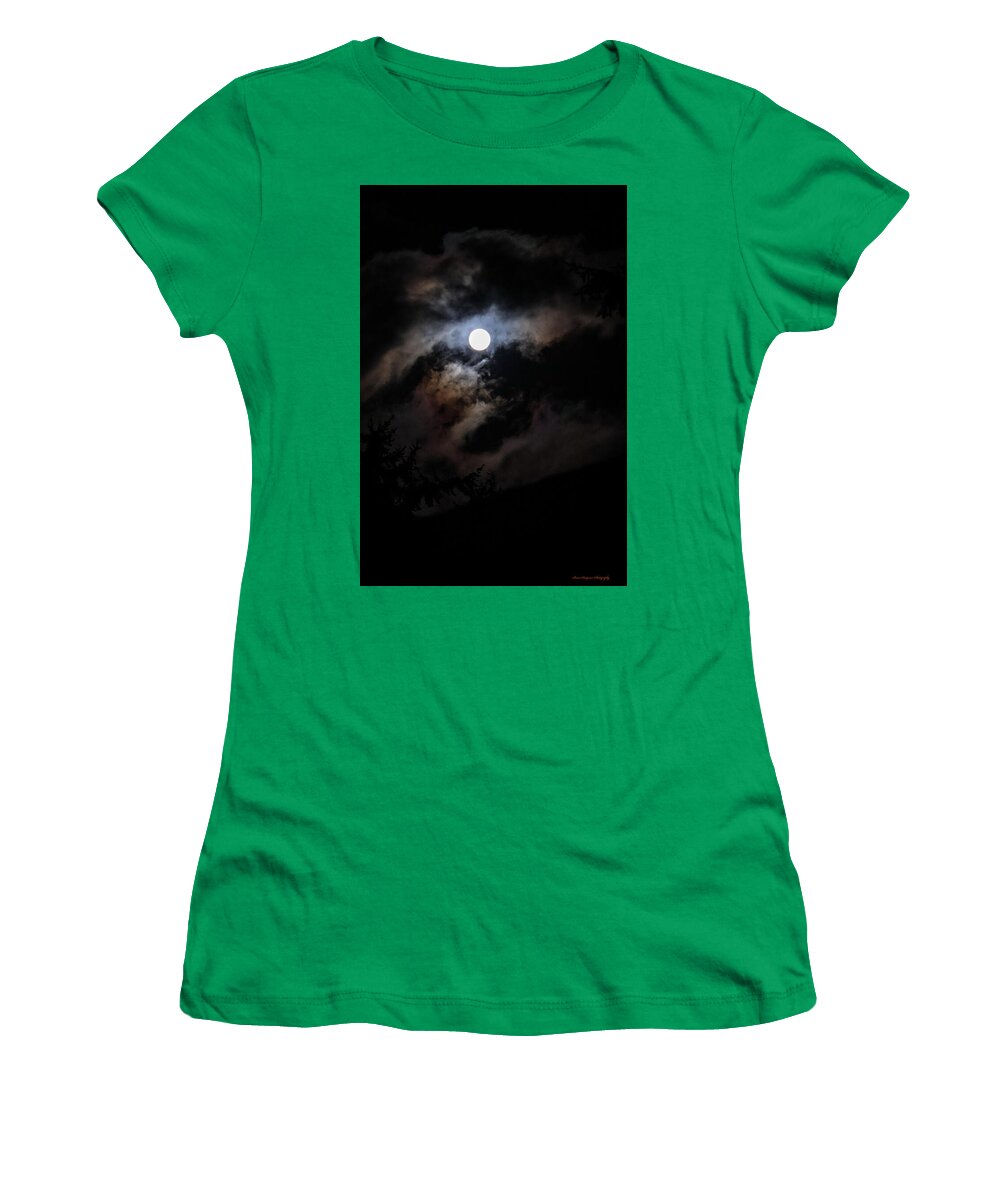 Clouds around the moon  - Women's T-Shirt