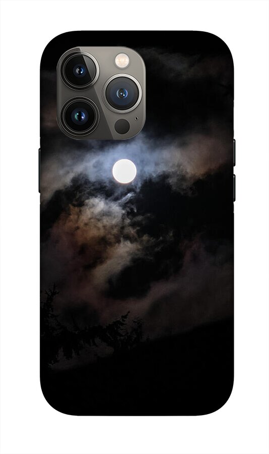 Clouds around the moon  - Phone Case