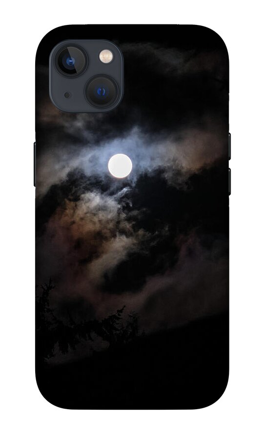 Clouds around the moon  - Phone Case