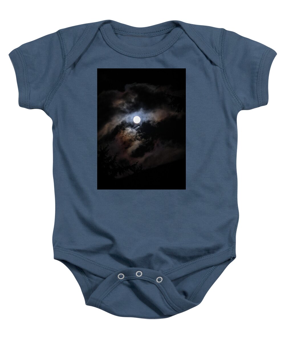 Clouds around the moon  - Baby Onesie