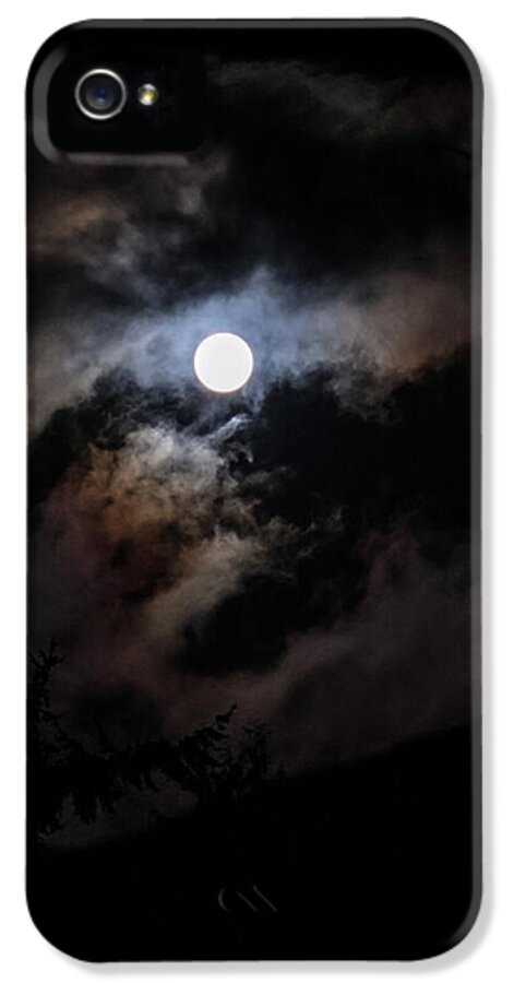 Clouds around the moon  - Phone Case